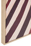 Astratto Textured Wall Art with Lady In The Stripe Dress
