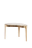 Coffee table 65x39x41 cm GIULIO marble taupe+antique bronze