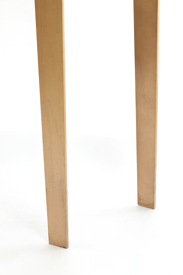 Console 110x40x80 cm GIULIO marble taupe+antique bronze