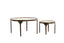 Coffee table S/2 max 85x85x42 cm ELI shiny cream+ant bronze