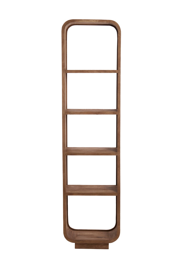 Cabinet open 50x35x200 cm DANE wood matt grey-brown