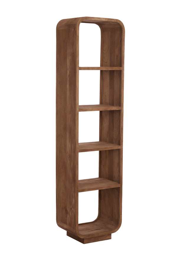 Cabinet open 50x35x200 cm DANE wood matt grey-brown