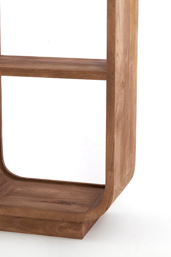 Cabinet open 50x35x200 cm DANE wood matt grey-brown