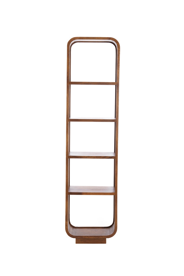 Cabinet open 50x35x200 cm DANE wood oil brown