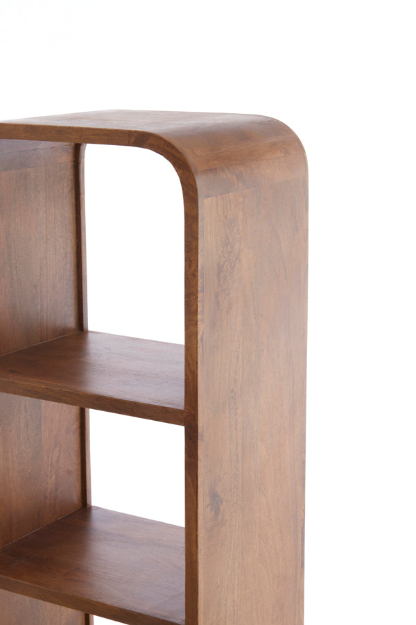 Cabinet open 50x35x200 cm DANE wood oil brown