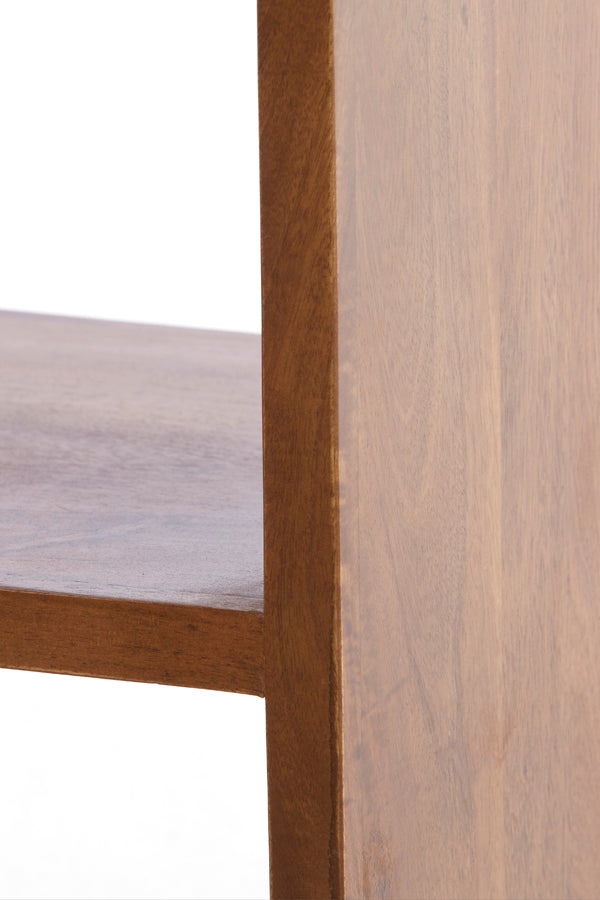 Cabinet open 50x35x200 cm DANE wood oil brown