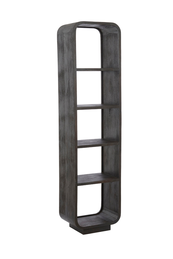 Cabinet open 50x35x200 cm DANE wood matt dark russet