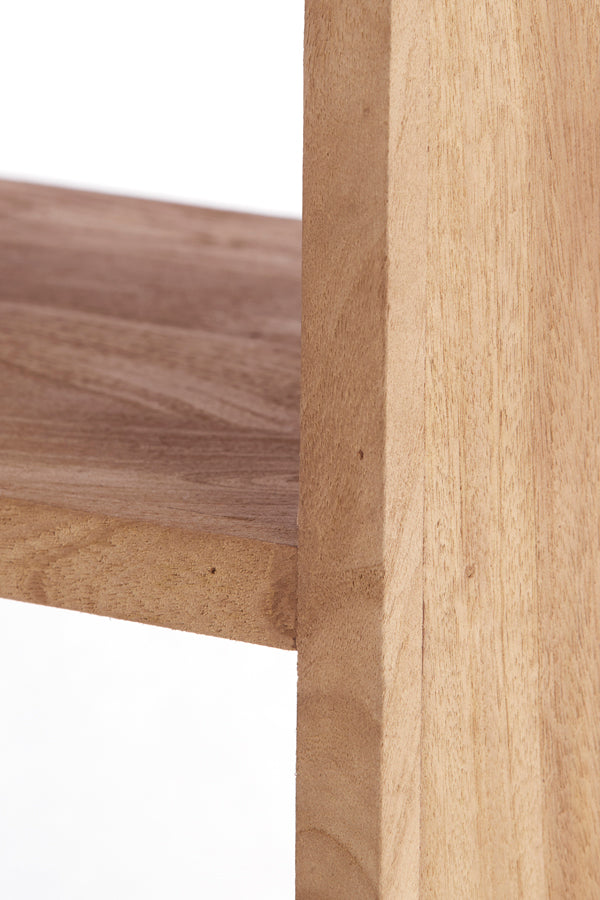 Cabinet open 100x35x200 cm DANE wood matt grey-brown