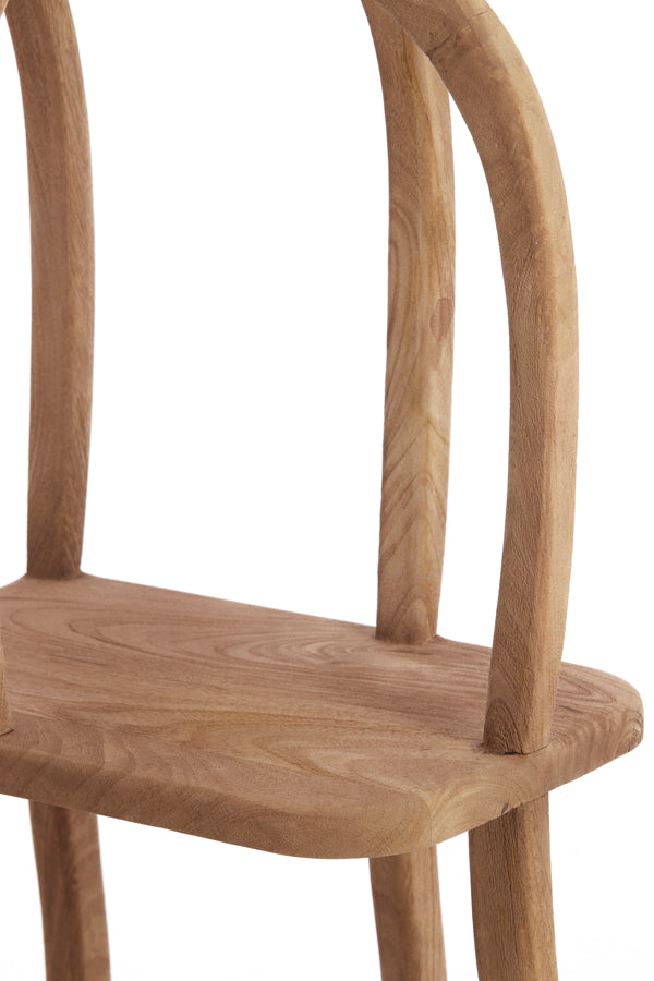 Cabinet open 53x40x175 cm LOWE wood matt grey-brown