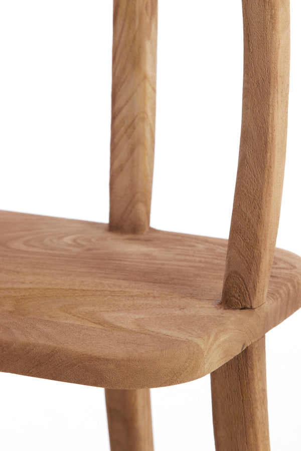 Cabinet open 53x40x175 cm LOWE wood matt grey-brown