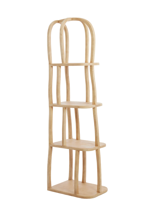 Cabinet open 53x40x175 cm LOWE wood matt natural