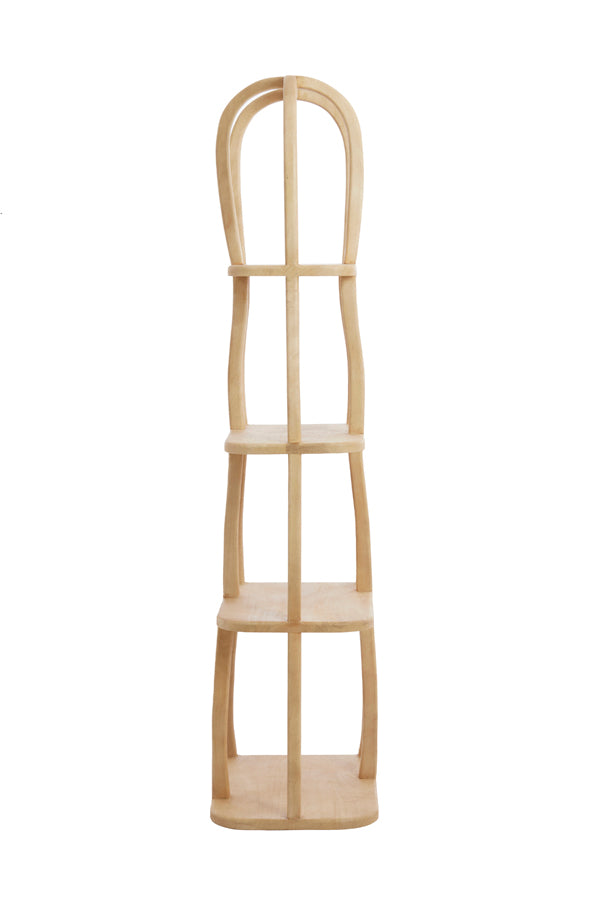 Cabinet open 53x40x175 cm LOWE wood matt natural