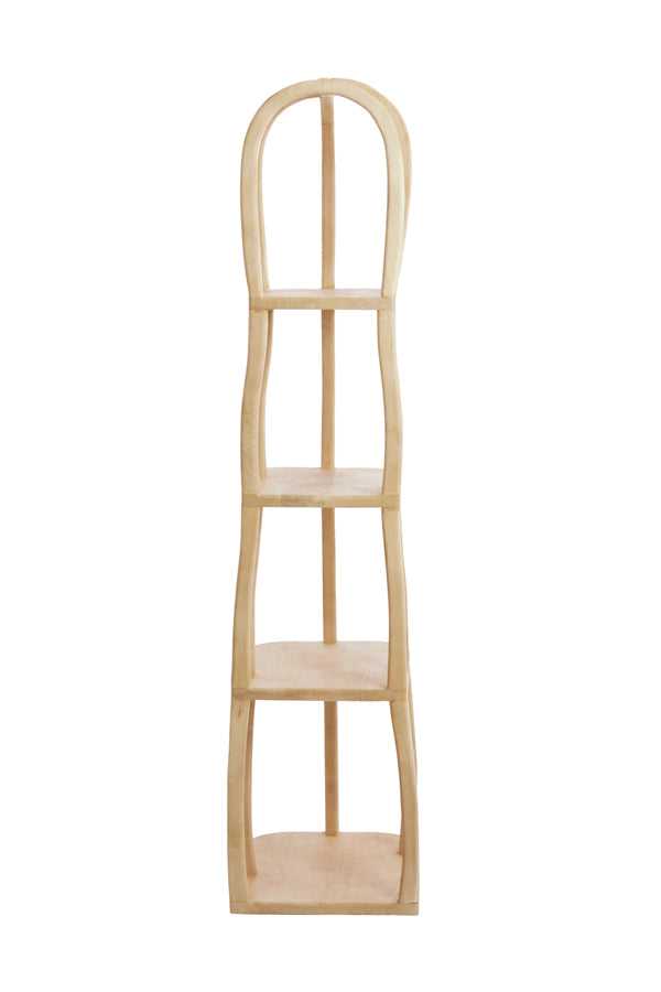 Cabinet open 53x40x175 cm LOWE wood matt natural