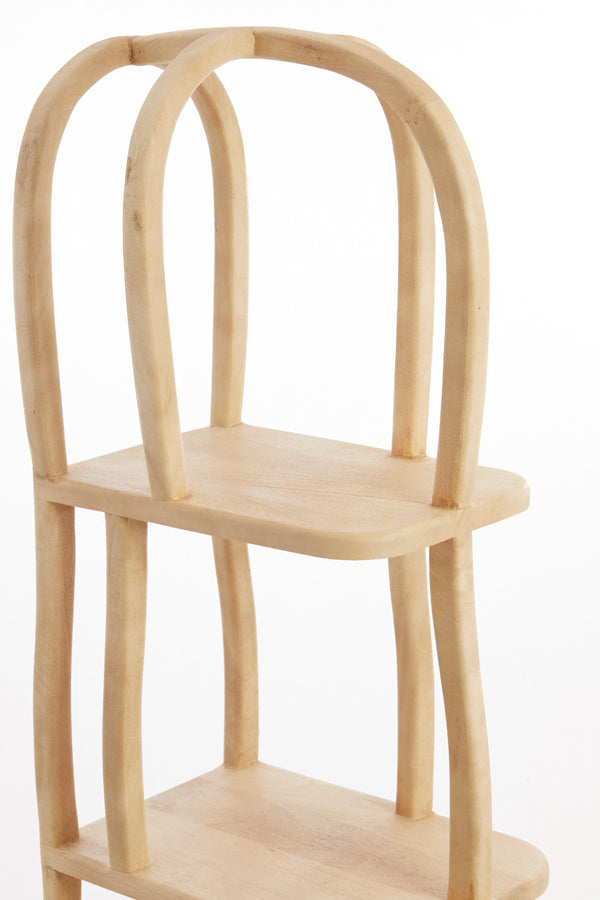 Cabinet open 53x40x175 cm LOWE wood matt natural