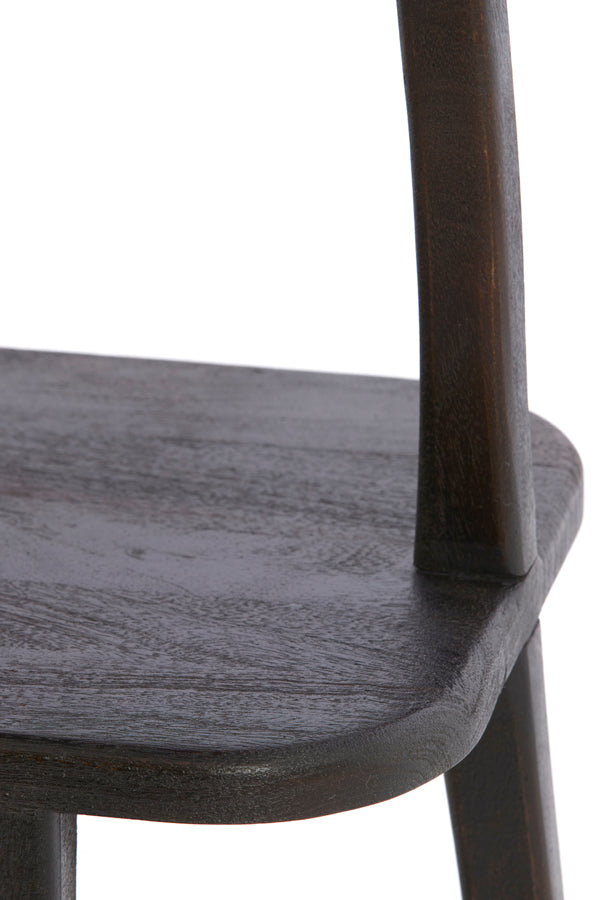 Cabinet open 53x40x175 cm LOWE wood matt dark russet