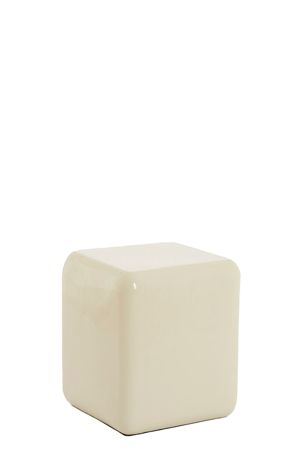 Pillar 35x35x40 cm FABI shiny cream