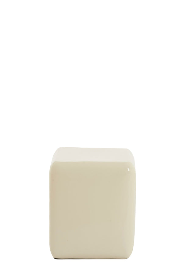Pillar 35x35x40 cm FABI shiny cream