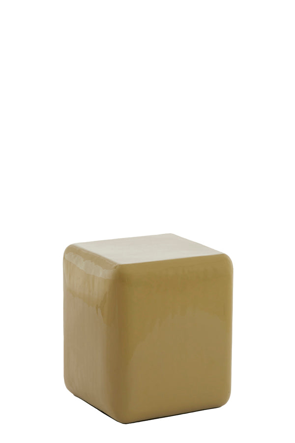 Pillar 35x35x40 cm FABI shiny olive green