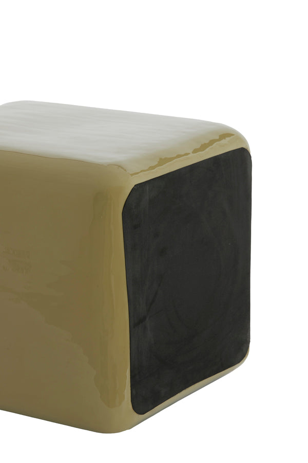 Pillar 35x35x40 cm FABI shiny olive green