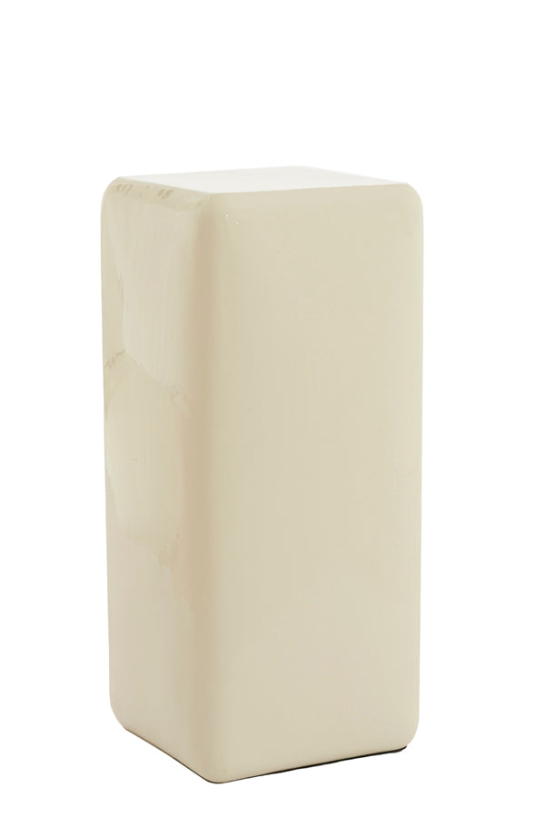 Pillar 35x35x80 cm FABI shiny cream