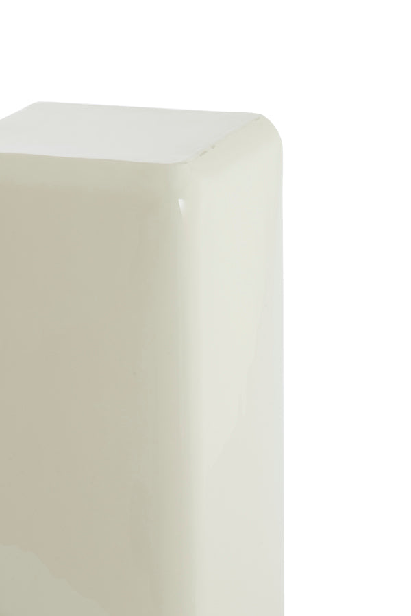 Pillar 35x35x80 cm FABI shiny cream