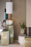 Pillar 35x35x80 cm FABI shiny olive green