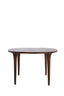 Dining table 120x76 cm ZALE acacia wood dark brown
