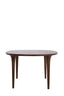 Dining table 140x76 cm ZALE acacia wood dark brown