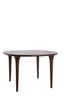 Dining table 140x76 cm ZALE acacia wood dark brown
