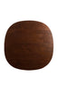 Dining table 140x76 cm ZALE acacia wood dark brown