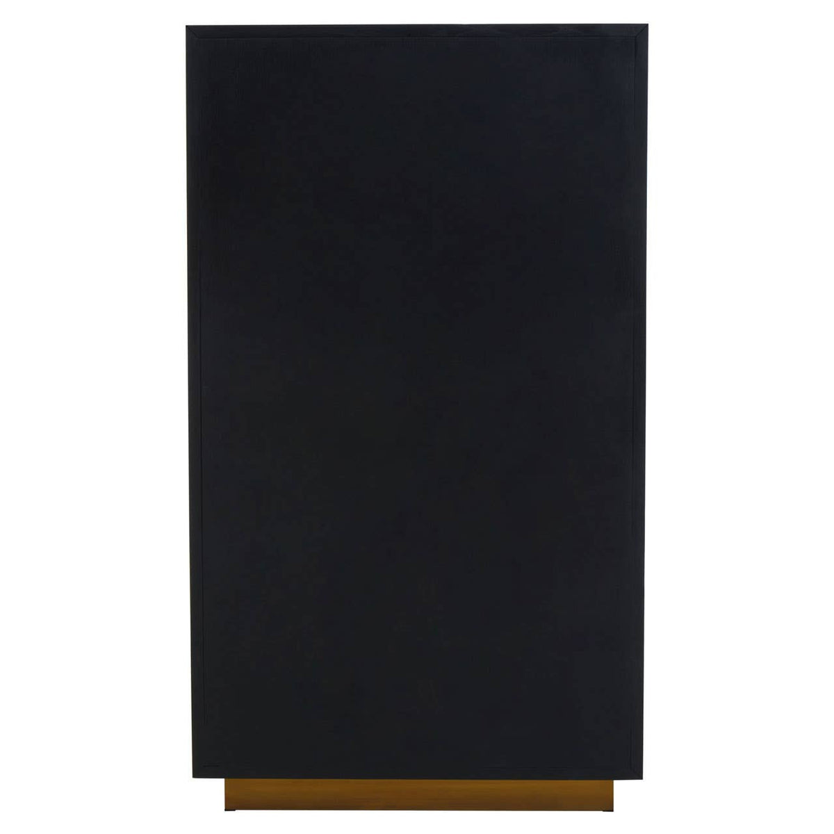 Roselle Recycled Elm Wood Cabinet With Brass Finish Base