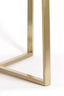 Coffee table S/2 65x39+75x44 cm SERELLE light gld+gls brwn