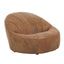 Hoxton Light Brown Leather Lounge Cocoon Chair
