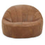 Hoxton Light Brown Leather Lounge Cocoon Chair