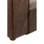 King Two Seater Antique Brown Leather Sofa