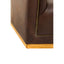King Three Seater Modern Chesterfield Dark Brown Leather Sofa