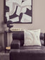 King Antique Black Left Arm Leather Modular Chaise Sofa