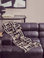 King Antique Black Left Arm Leather Modular Chaise Sofa