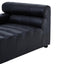 King Antique Black Left Arm Leather Modular Chaise Sofa