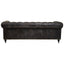 Hoxton Antique Black 3 Seat Chesterfield Leather Sofa