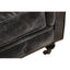 Hoxton Antique Black 3 Seat Chesterfield Leather Sofa