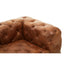 Hoxton Brown Leather Right Arm Modern Chesterfield Modular Sofa