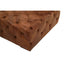 Hoxton Brown Leather Left Arm Modern Chesterfield Sofa
