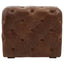 Hoxton Brown Leather Modern Chesterfield Modular Sofa Chair