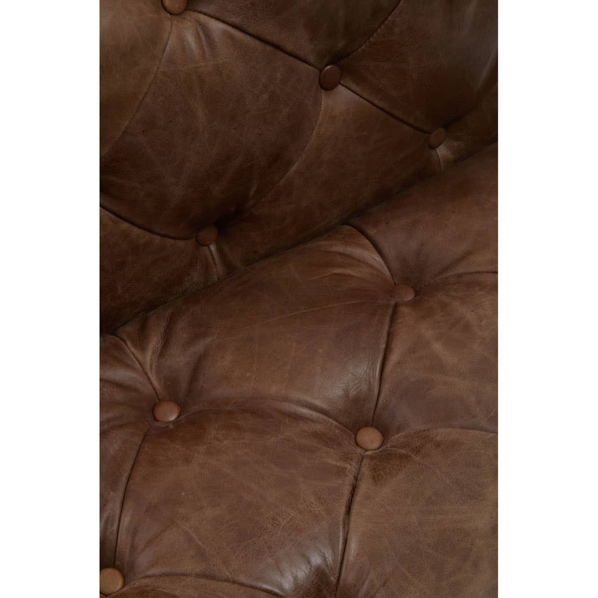 Hoxton Brown Leather Modern Chesterfield Modular Sofa Chair