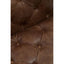 Hoxton Brown Leather Modern Chesterfield Modular Sofa Chair
