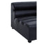 King Right Arm Antique Black Leather Modular Sofa