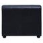 King Antique Black Right Arm Leather Modular Chaise Sofa