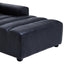 King Antique Black Right Arm Leather Modular Chaise Sofa