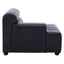 King Left Arm Antique Black Modular Leather Sofa